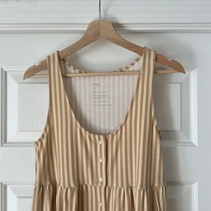 Storq Go-To Nursing Dress Size 1 - Tan Stripe